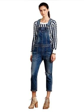 Citizens Of Humanity Audrey Slouch Denim Overalls distressed